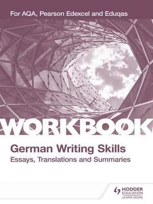 cover image of A-level German Writing Skills